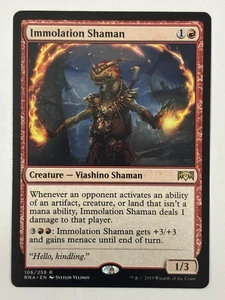MTG Immolation Shaman - Ravnica Allegiance - Rare - Magic the Gathering - Picture 1 of 2
