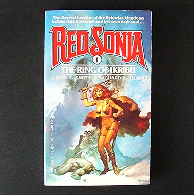 Red Sonja #1 The Ring Of Ikribu por David C. Smith 1981 romance de fantasia raro anos 80 - Imagem 1 de 3