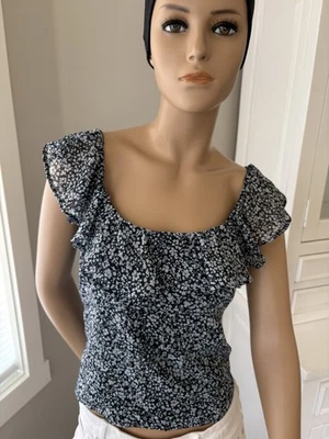 Top campesino Abercrombie & Fitch ajustado en la espalda M sin mangas Foto 1 de 4