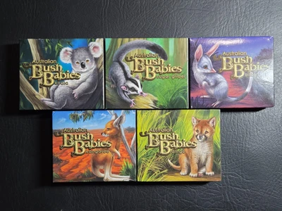 2010-11 AUSTRALIAN BUSH BABIES, 50c SILVER COLOURED PROOF 5 COIN SET - Image 1 of 4