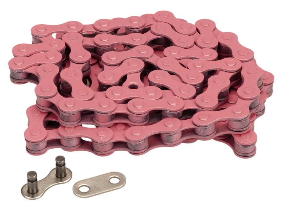 Cadena de bicicleta KMC BMX S1 (anteriormente Z410) 1/2" X 1/8" 112L - ROSA Foto 1 de 1