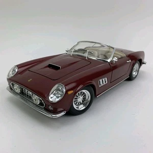 Hot Wheels 1/18 Ferrari 250 GT California Spider Maroon Diecast Model Car 1998 - Picture 1 of 24