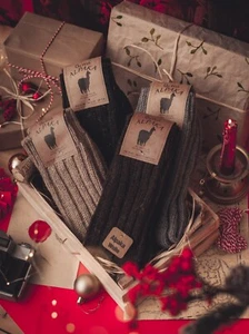 Alpaca Wool Socks Extra Thick Thermal Winter Socks for men & women, 1 pair pack - Picture 1 of 16