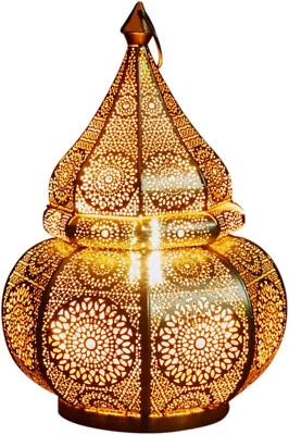 Lámparas de mesa marroquíes hechas a mano de 14 pulgadas, candelabro luces nocturnas de piso de noche Foto 1 de 4