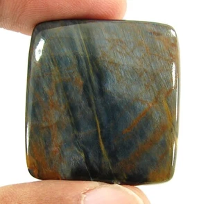 Piedra preciosa de cabujón de piedra preciosa de pietersita azul dorado natural de 50,60 quilates - 19657 - Imagen 1 de 2