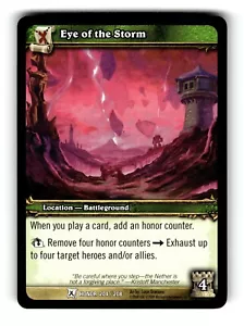 World of Warcraft TCG Fields of Honor Trading Card Occhio della Tempesta #204 C - Foto 1 di 4