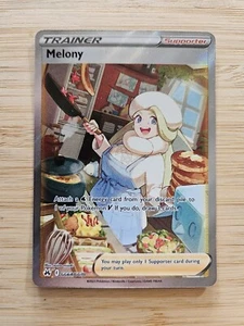 Tarjeta Pokémon Melony GG64/GG70 Crown Zenith Galarian Gallery casi nueva arte completo - Imagen 1 de 2