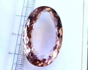 44.80 Ct Untreated Rich Stunning Bi Color Ametrine Oval Cut Loose Gemstone - Picture 1 of 3