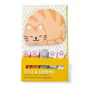 NEW 120 pcs CAT & PAW sticky notes stationary school supplies book page markers - Picture 1 of 1