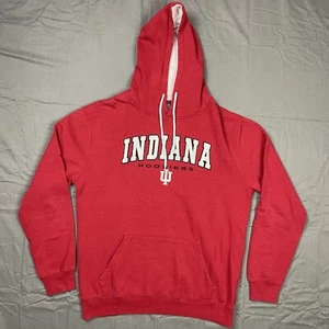 Vintage Y2k Indiana Hoosiers University Red Hoodie Sweatshirt Large - Picture 1 of 7