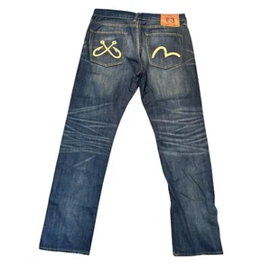 EVISU Heritage Osaka Japan Denim Jeans Blue Size W 34 x L 32 - Picture 1 of 19