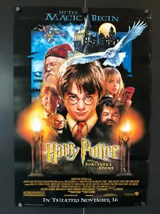 Harry Potter La Piedra Hechicera (2001) - Póster de la Película Original - 17"" x 25"" EX - Imagen 1 de 5