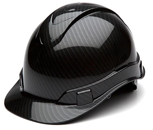 Pyramex HP44117S Ridgeline Shiny Graphite Cap Style Hard Hat 4 PT Ratchet