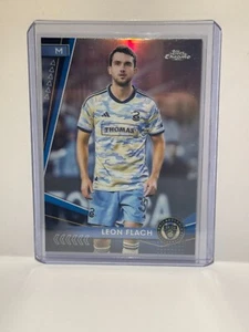 2024 Topps Chrome MLS Leon Flat #12 rifrattore argento - Foto 1 di 2