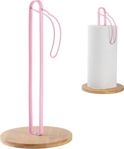 Wood Paper Towel Holder with Fixer, Paper Towel Holder Countertop, Kitchen Towel - Picture 1 of 4