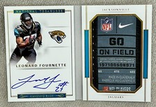 2017 NT Leonard Fournette /5 Rookie Signatures Booklet Laundry Tag Jaguars Nike