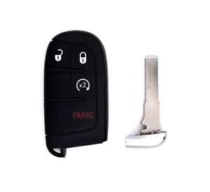 New Replacement Jeep Fiat Smart Key Fob Shell Case and Blade - Picture 1 of 3