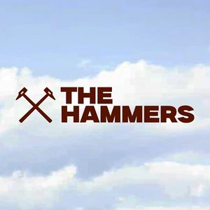 The Hammers West Ham London Self-Adhesive Football Car Bumper Laptop Vinyl Decal - Picture 1 of 7