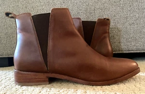 NISOLO Everyday Chelsea Ankle BOOTS Sz 8 Brown Leather - Picture 1 of 11