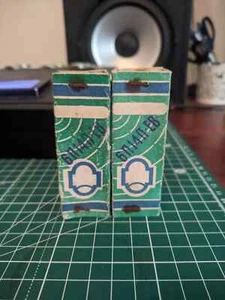 Matched PAIR 6P14P-EV /EL84M / GOLD GRID TUBES NEW /NOS. - Picture 1 of 2