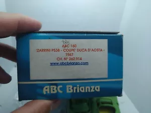 ABC Brianza 1/43 Kit Resina Bizzarini P. 538 CH 262.914 Coupè Duca D'Aosta. - Foto 1 di 13