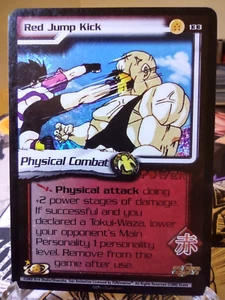 DBZ CCG DRAGON BALL Z RED JUMP KICK #133 RARE FOIL WORLD GAMES SAGA SCORE 03' MP - Picture 1 of 2