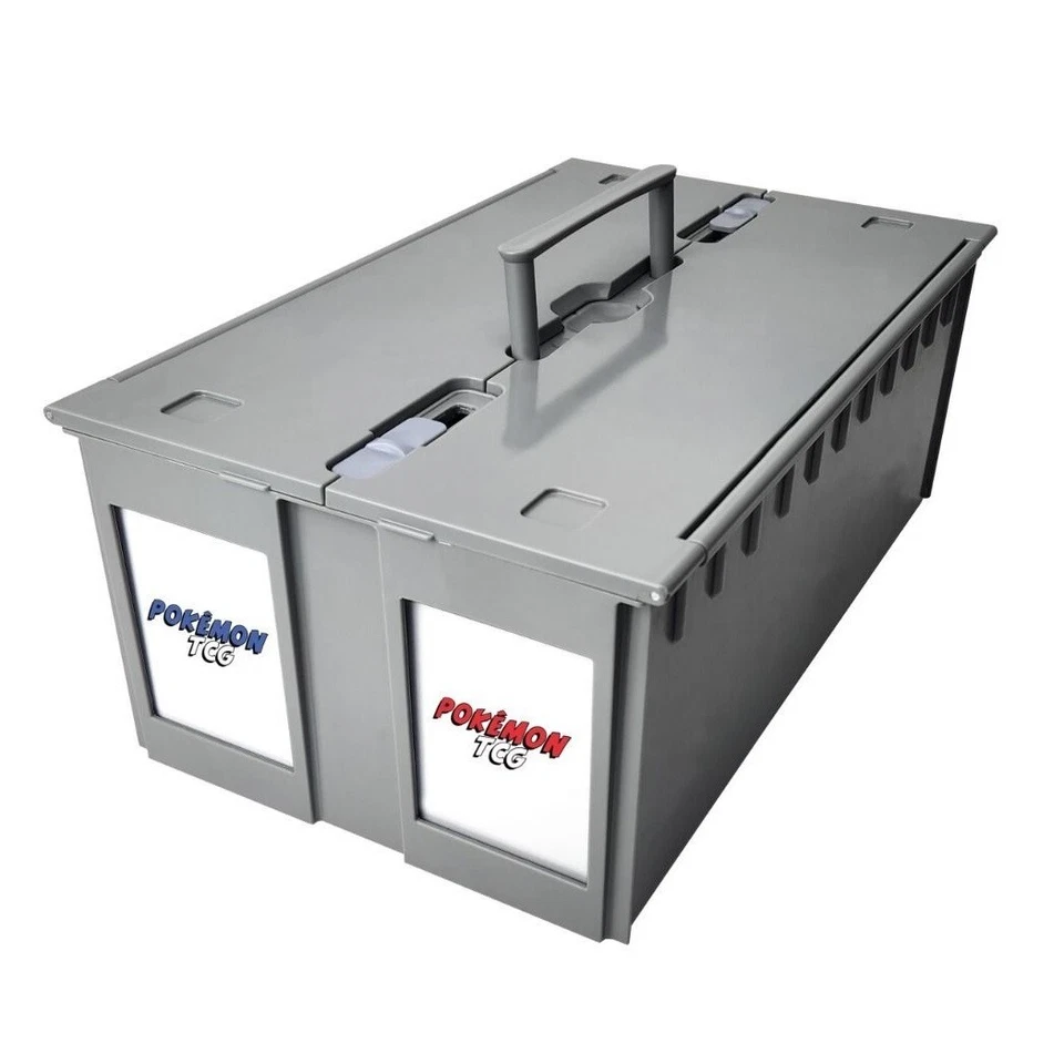 BCW Graded Card Storage Bin Two Row TCG Box Gray Plastic 1-CCB-G-TR-GRY - Image 1 of 4