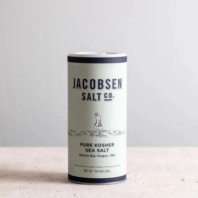 Jacobsen Salt Co. Kosher Sea Salt -Coarse, Perfect for Seasoning and Brining 1lb - Image 1 of 4