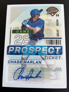 2024 Panini Prospect Edition CHASE HARLAN Auto Holo Prospect Ticket - Picture 1 of 2