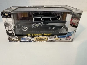 2011 M2 Auto Dreams 1957 Chevrolet Nomad, 100 anni, nero, 11-05, 1/64, nuovo con scatola - Foto 1 di 6
