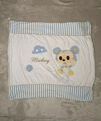 Disney Bebé Mickey Mouse Manta con Capucha Toalla Gruesa Reversible Jersey Tejido Lovey Foto 1 de 4