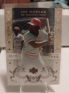2005 Upper Deck Hall of Fame - Joe Morgan #40 Gold /25 - Picture 1 of 2
