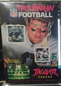 TROY AIKMAN FOOTBALL Atari Jaguar Cart RESEALED & LIGHTLY DAMAGED - Grade B