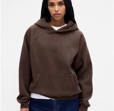 Sudadera con capucha marrón terra suave vintage para mujer Gap Foto 1 de 3