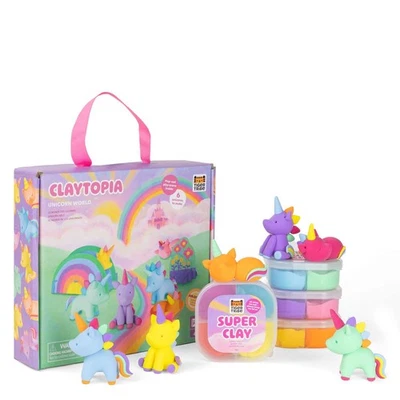 Tiger Tribe Claytopia Unicorn World- Kids' Air Dry Clay, Dough Modelling Set - Image 1 of 4