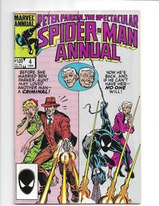 Peter Parker The Spectacular Spider-Man Annual #4 Marvel Comic Book 1984 - Bild 1 von 2