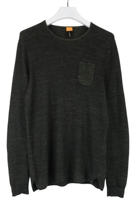 HUGO BOSS Jumper Men's XL Dark Green Crew Neck Pullover Alpaca Wool Blend - Image 1 of 4