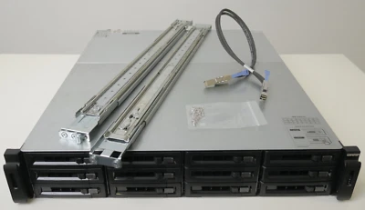QNAP NAS Erweiterungsgehäuse REXP-1220U-RP - 12 x 3,5" SAS mit Kabel & Schienen - Bild 1 von 4