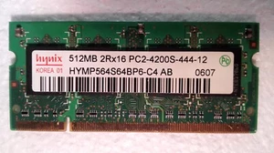 Hynix 512MB SO-DIMM DDR2 533MHz, PC2-4200S, RAM 200-PIN, Memory Modul - Bild 1 von 2