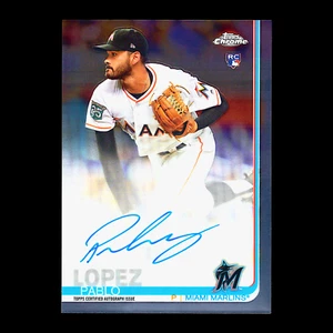 2019 Topps Chrome Pablo Lopez Rookie Auto #RA-PL Marlins Minnesota Twins RC - Picture 1 of 2