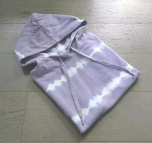 👕 S.OLIVER Damen Kurzarm-Hoodie | Gr. 32 | Lavendel Batikoptik 👕 - Bild 1 von 12