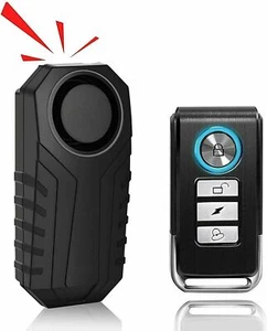 Loud 113dB Wireless Anti-Theft Vibration Motorcycle Bicycle Bike Alarm Security - Picture 1 of 12