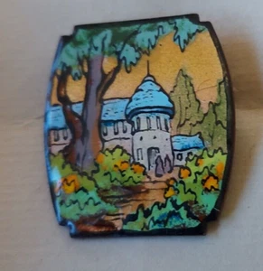 Gillian Palmer Enamel Brooch J.R.R Tolkin inspired 3x3cm - Picture 1 of 5