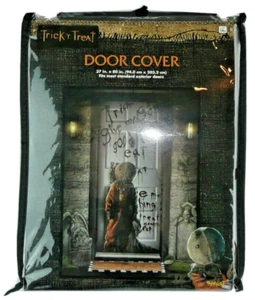 Trick r Treat Sam Door Cover Halloween Decoration Party Wall Banner Horror Movie - Picture 1 of 3