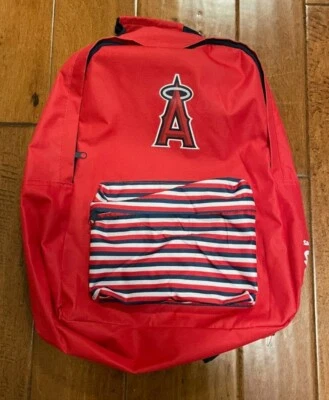 BACKPACK - MLB LA Anaheim ANGELS - Red White Blue Outside Pocket - SGA 7/20/2018 - Image 1 of 2