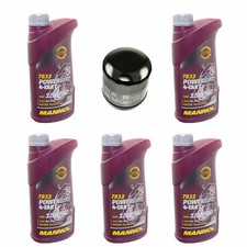 Engine Oil Filter HF553 Set 15W50 5 Liter for Benelli TNT 1130 899 Tornado Tre-K