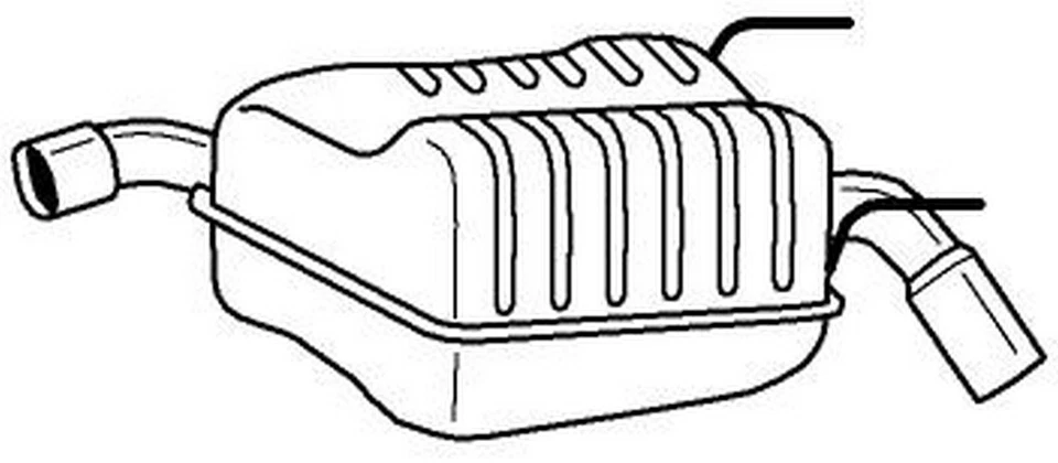 125 cv Silenziatore posteriore per Opel Vectra C GTS Z02 2.2 DTi 16V 2172 cc 92 - Immagine 1 di 1