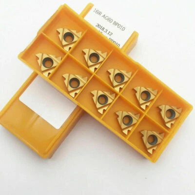 10pcs 16IR AG60 BP010 carbide insert threading turning alloy cutting tool insert - Image 1 of 4
