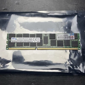 16GB SERVER RAM Samsung PC3 14900R DDR3 M393B2G70QH0 2Rx4 / 712383-081 (M4-R3#d) - Bild 1 von 3