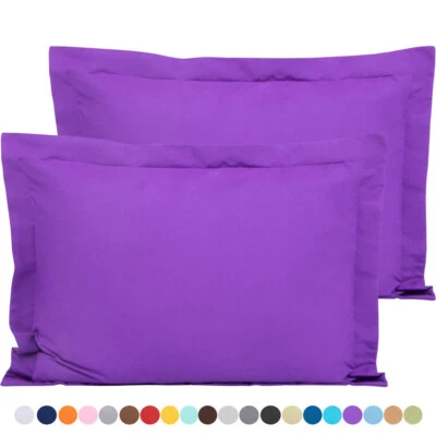 Juego de fundas de almohada 1800 unidades - tamaños estándar Queen y King disponibles - Juego de 2 Foto 1 de 4